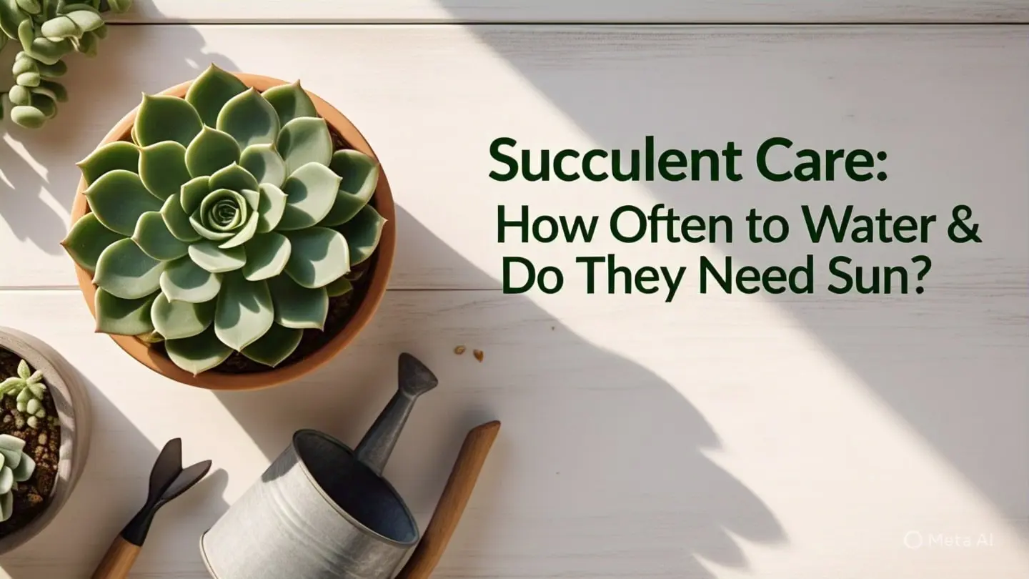 Healthy succulents in pots with proper sunlight